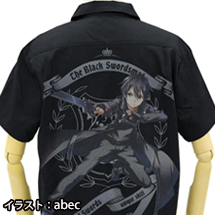 黒の剣士キリト フルカラーワークシャツ